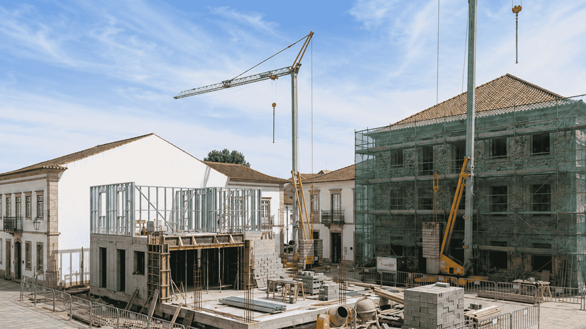 Technician working on building construction and rehabilitation — GreenWorld service